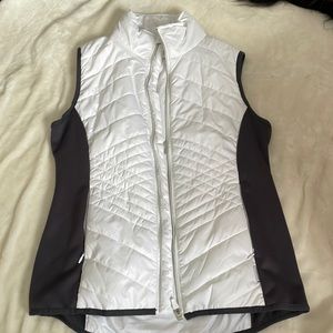 White and Grey Vest, Barely worn, size: Medium